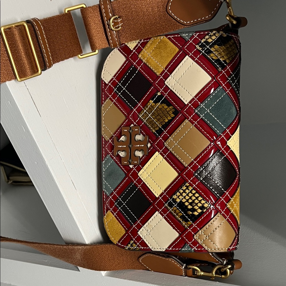 Tory Burch Colorful Patchwork Crossbody Bag